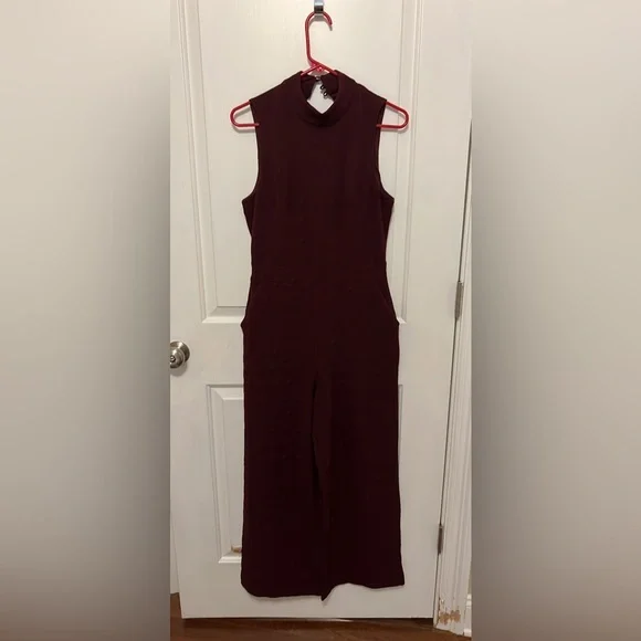 Eva Franco Anthropologie plum jumpsuit size XS - Picture 3 of 7
